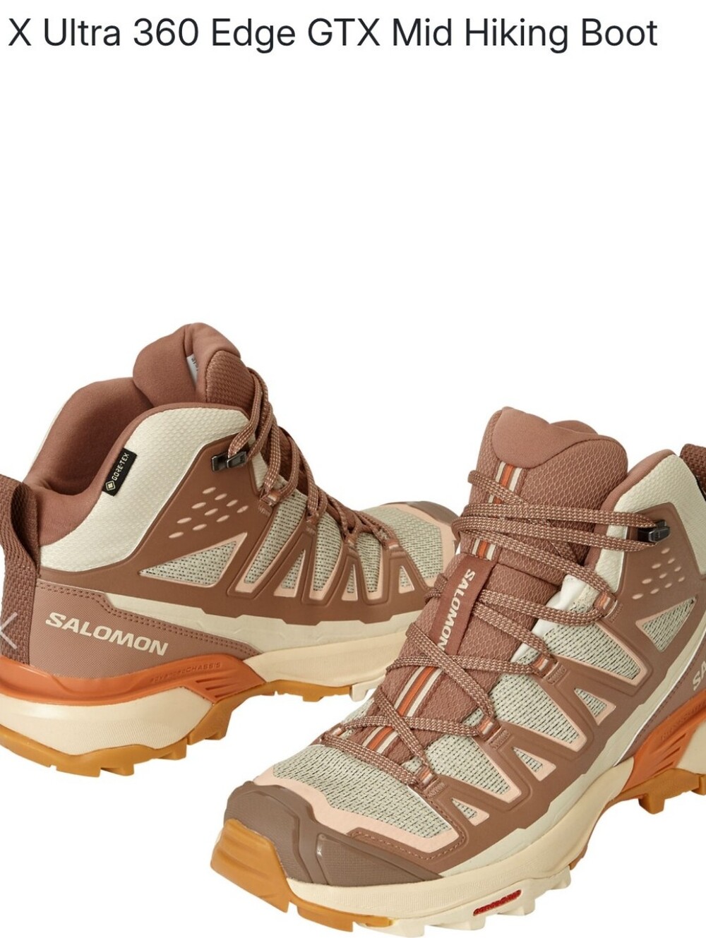 Salomon X Ultra 360 Edge Mid Gore-Tex Hiking Boot - Tan